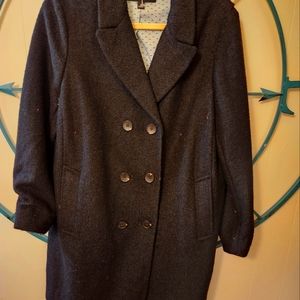 Ann Taylor black pea coat size large